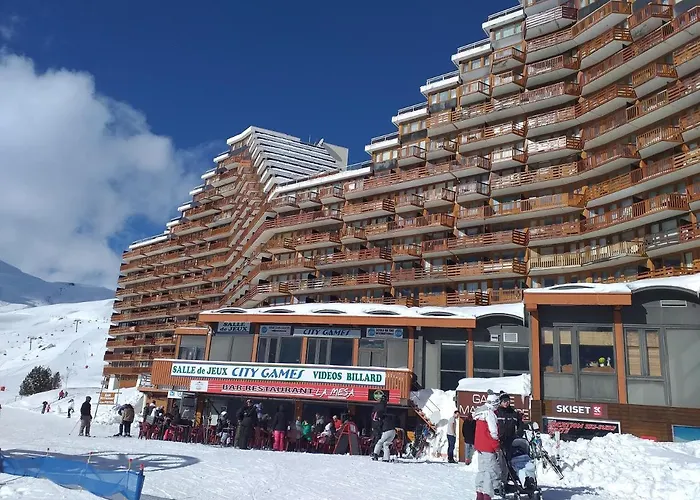 Studio Au Pied Des Pistes Avec Vue Sur La Station 5 Pl